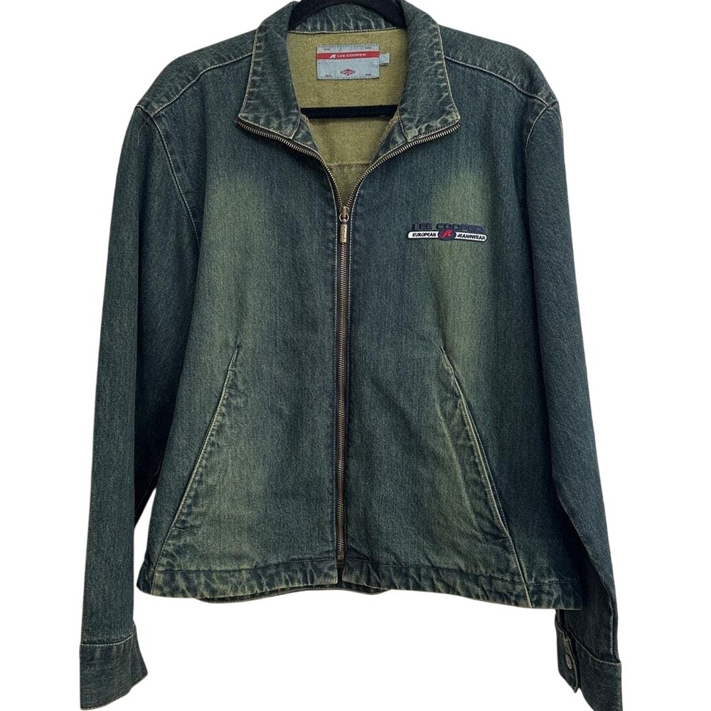 Lee Cooper Vintage European Jeanswear Full Zip‎ Denim Jacket Large